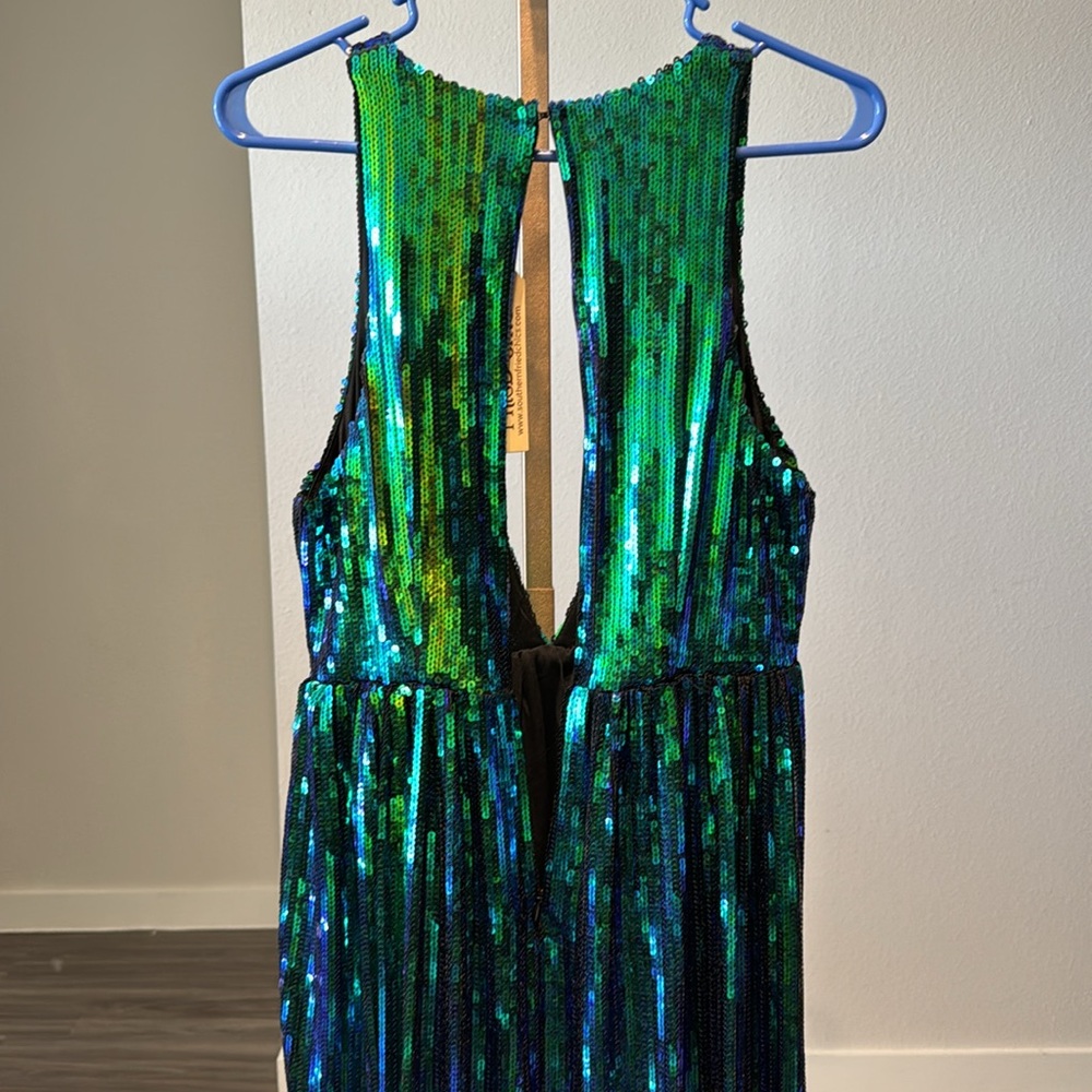 Sequin Mermaid blue/green dress - Picture 7 of 13